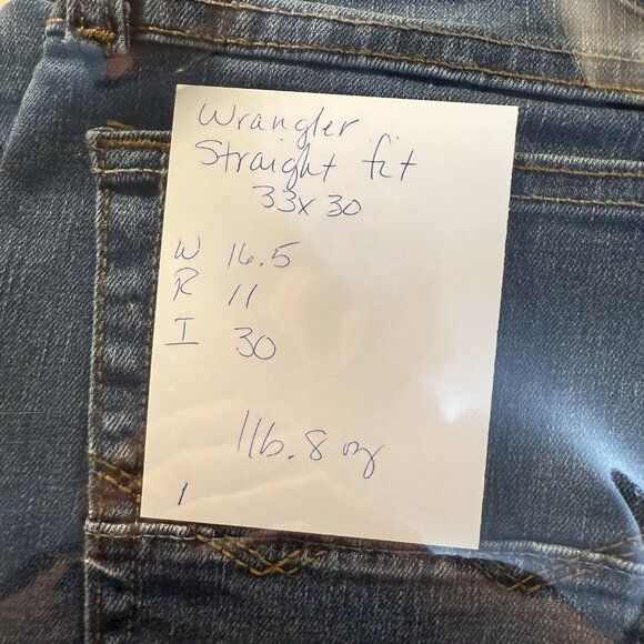 Wrangler Straight Fit Jeans Men's Size 33x30 - Picture 7 of 7